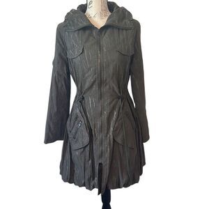 Dorman Green Cinch Waist MIDI Bubble Lined Business Jacket
